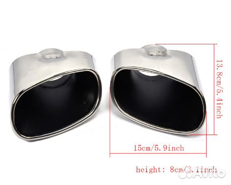 Насадка труб Bmw X5 e70 M нержавейка