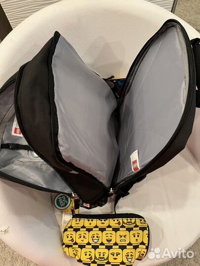 Рюкзак школьный Lego Minifigures Heads с пеналом