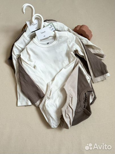 Боди в рубчик H&M 62,68,74