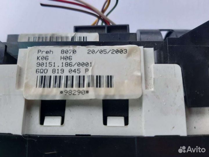 Блок управления отопителем Volkswagen Polo 2001-20