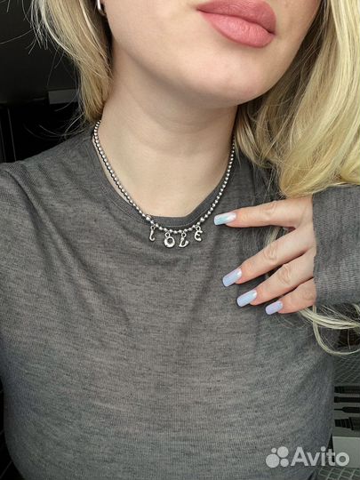 Колье из гематита