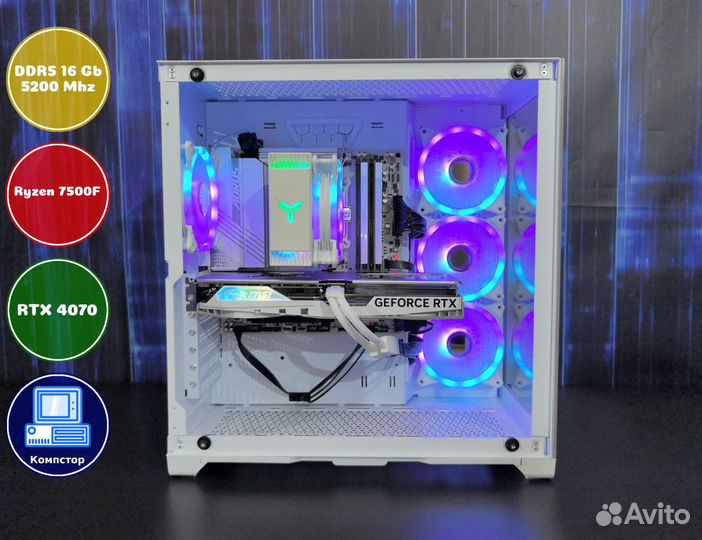 Геймерский комп AMD7500F-RTX4070-16DDR5-GYF584-B650