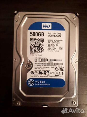 Жесткий диск WD Blue 500Gb