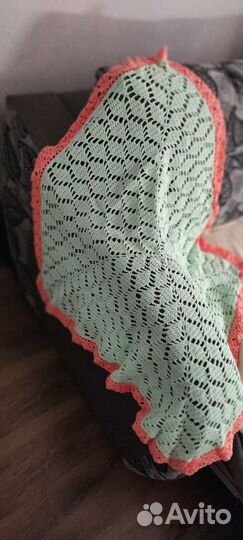 Вяжу на заказ плед крючком и спицами