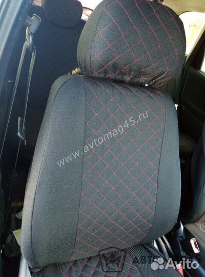 Авточехлы Лада Калина Kalina жаккард ромб