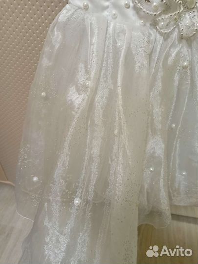 Платье - снежинка для девочки 104