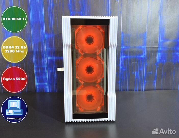Сборка игрового пк AMD5500-RTX4060Ti-32DDR4-TMW853790264-A520