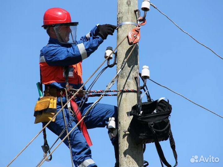 Услуги электрика. Замена опор вл
