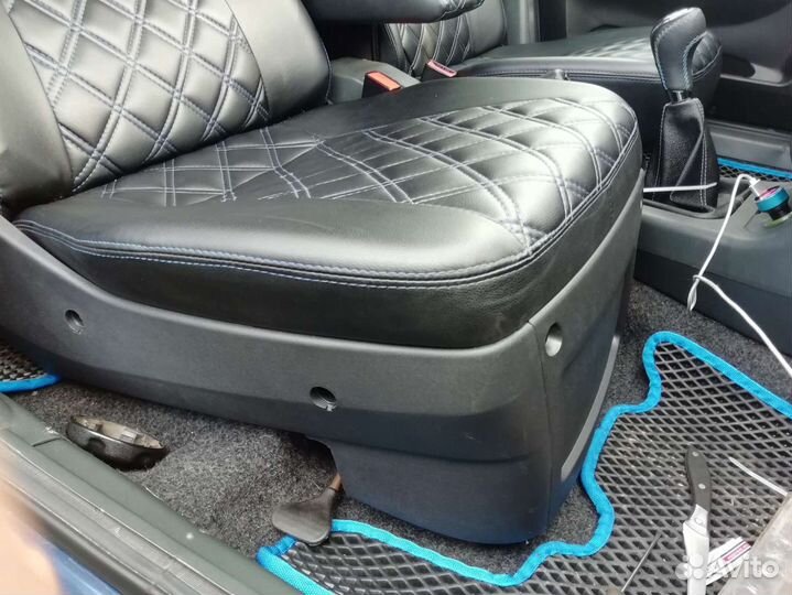 Установка облицовки сидений приора