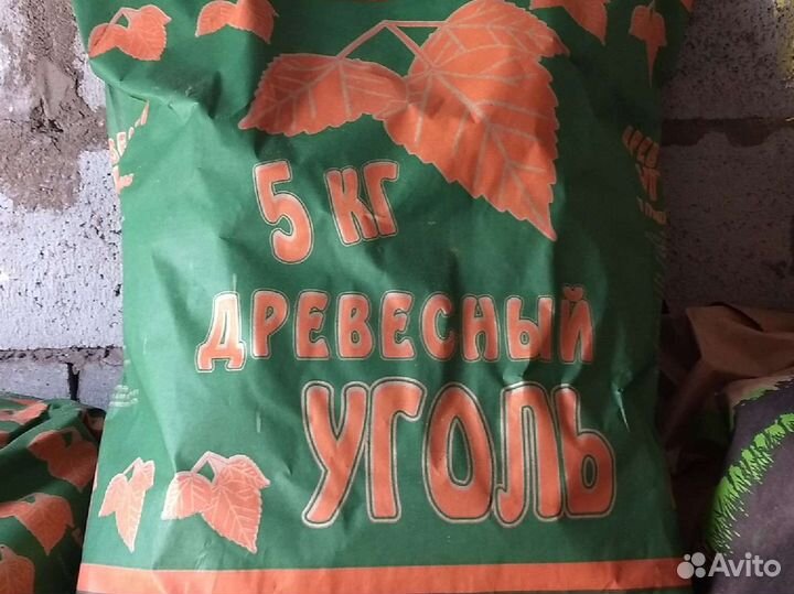Уголь древесный 5 кг мешок