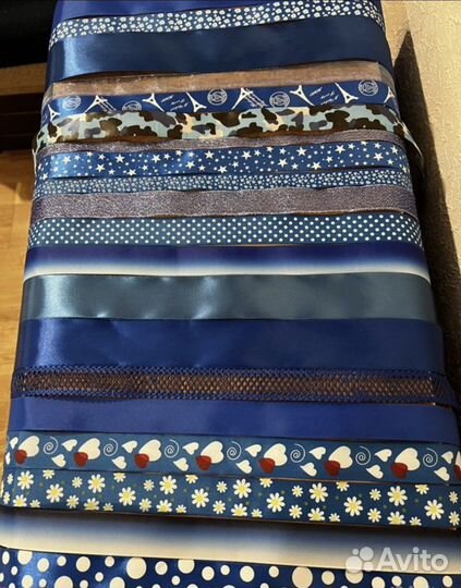 Ленты красные, синие, бирюзовые, голубые, зеленые