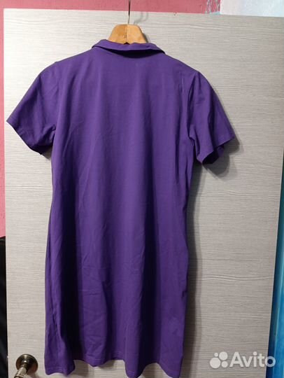 Платье фиолетовое женское повседневное размер 50