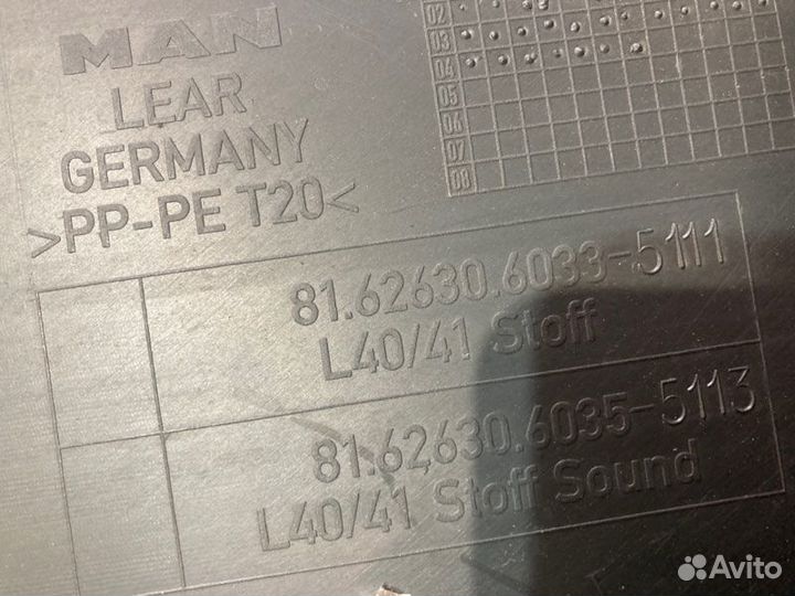 Обшивка двери левая Man Tga Tgm Tgl