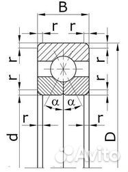 Подшипник гпз 176126 Л (iso QJ1026 )