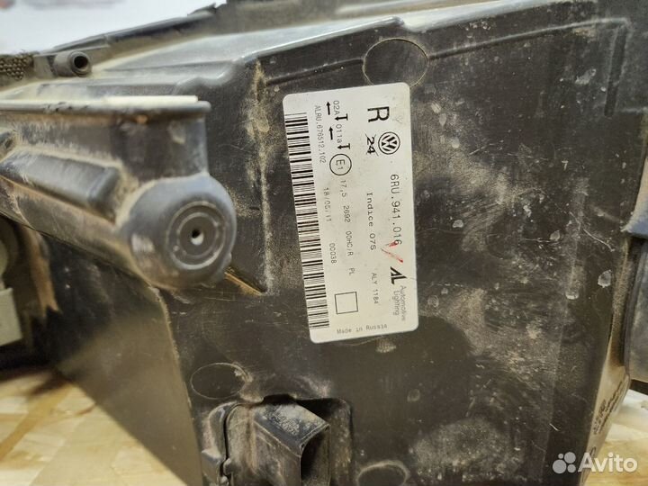 Фара vw polo vag 6ru941016 правая