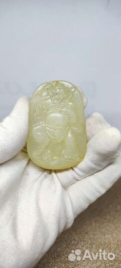 Кварц кулон китайский воин