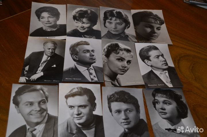Открытки 50-60 годов СССР актеры