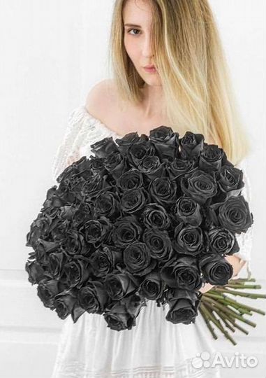 Чёрные розы с доставкой