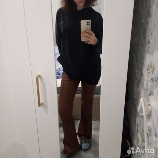 Коричневые штаны Клеш