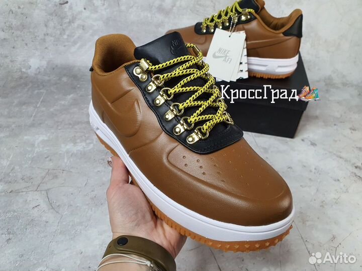 Кроссовки Nike Lunar Force 1 Duckboot Low кожаные