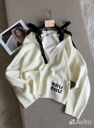 Роскошный кардиган Miu Miu 3 цвета