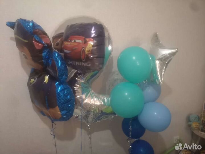 Шары фольгированые четыре штуки