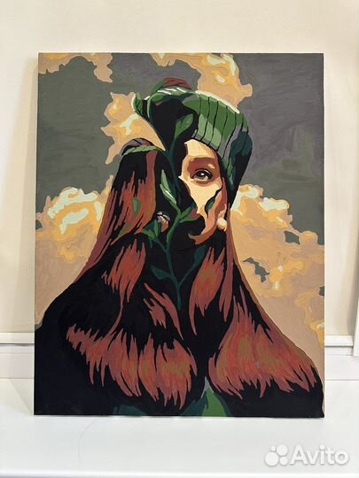 Картина интерьерная акрилом на холсте 40x50