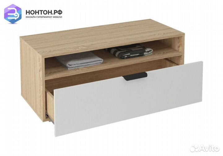 Тумба Норд Т02-1000 дуб сонома / белый