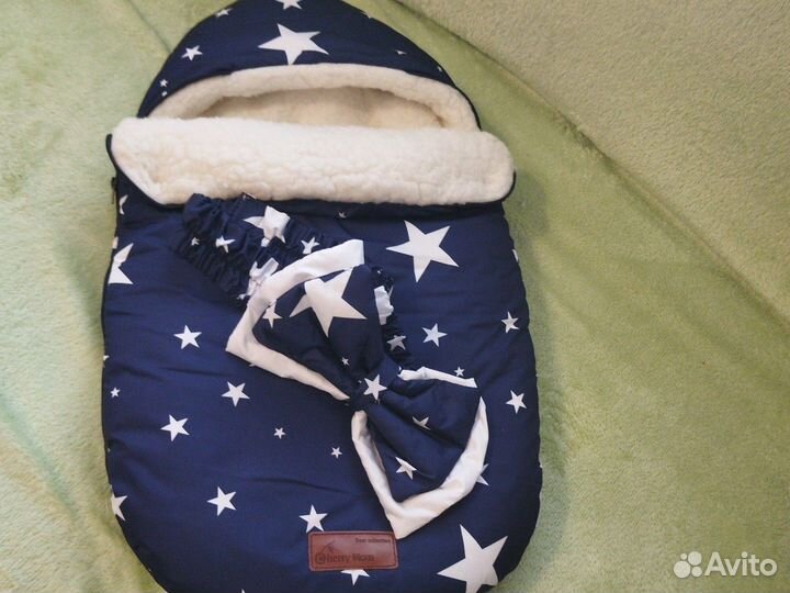 Конверт на выписку зимний для мальчика