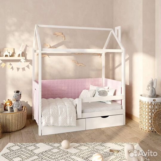 Кровать домик с ящиками