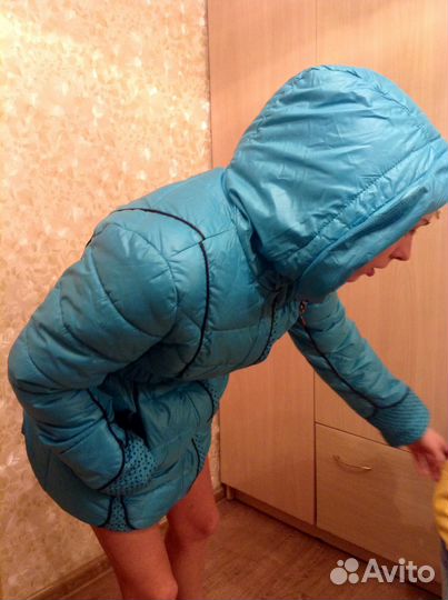 Куртка голубая