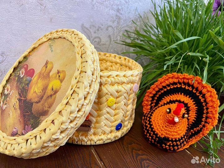 Корзина из полиэфирного шнура