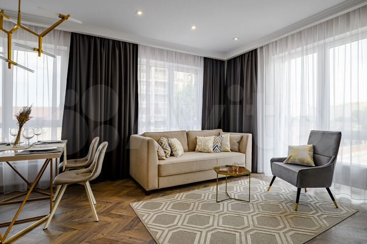 3-к. квартира, 90,7 м², 6/23 эт.