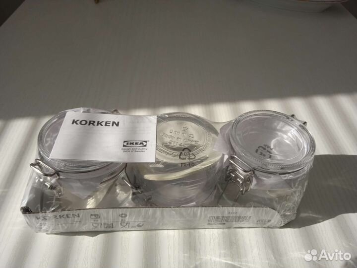 Банки для сыпучих IKEA korken