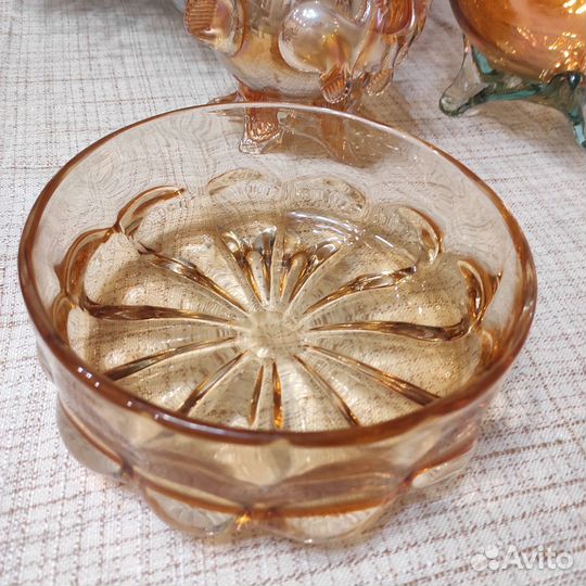 Посуда СССР цветное стекло