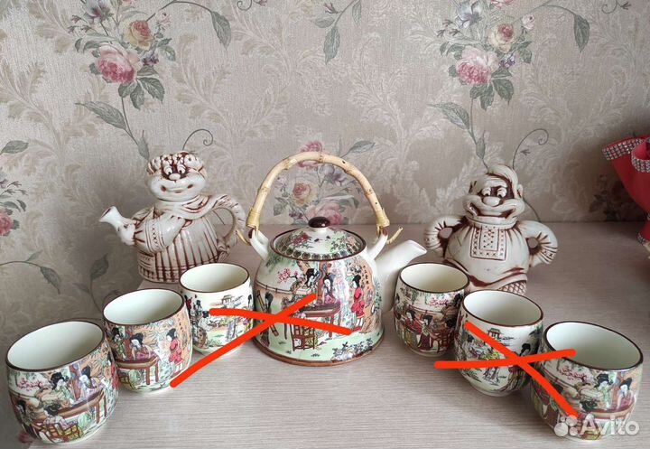 Новый набор сахарница и завар.чайник, Чайный набор