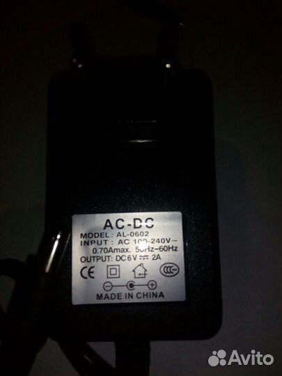 Блок питания 6Вольт 2 Ампера
