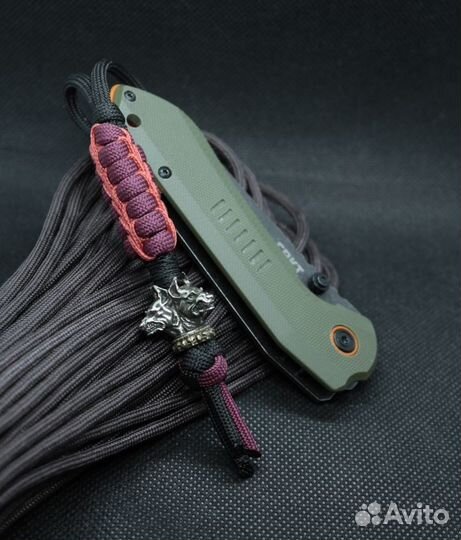 Темляк для ножа с бусиной 