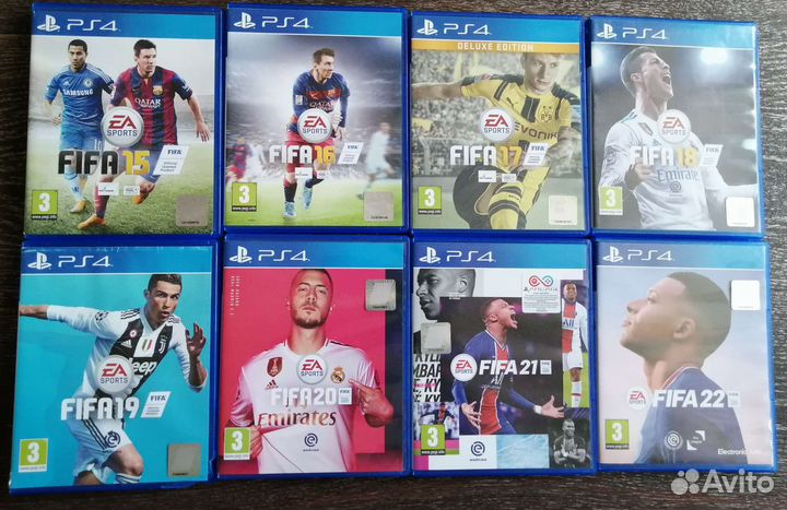 FIFA 2022-2015 коллекция дисков для PS4