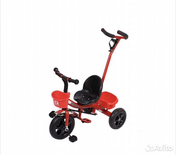 Трехколесный велосипедс ручкой