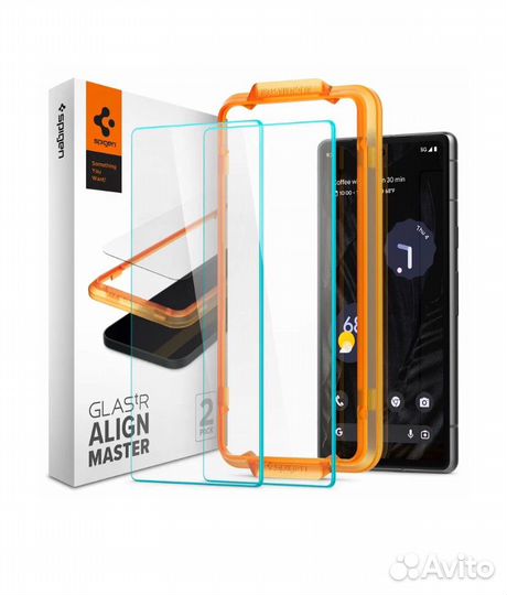 Защитное стекло spigen на Google Pixel 7a
