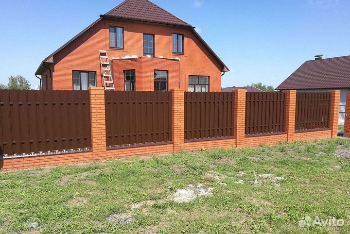 Забор из профнастила качественно