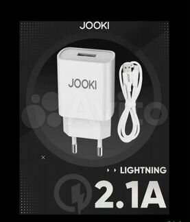 Зарядка на iPhone Lightning 18W 3A Jooki J-30