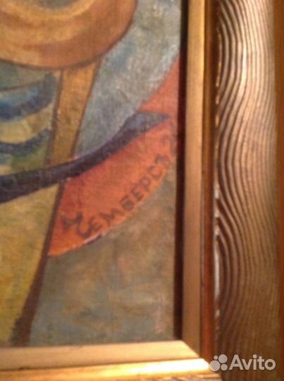 Картина Чемберс трубка авангард табак масло живопи