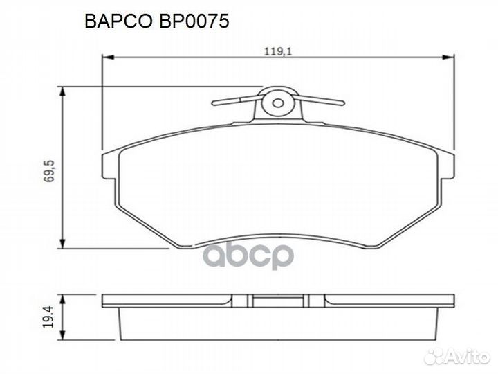 Колодки тормозные VAG 80/caddy II(9K9B) /golf II