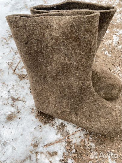 Валенки мужские на резиновой подошве