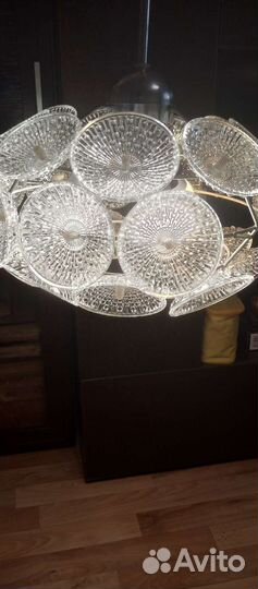 Хрустальная люстра СССР винтажная