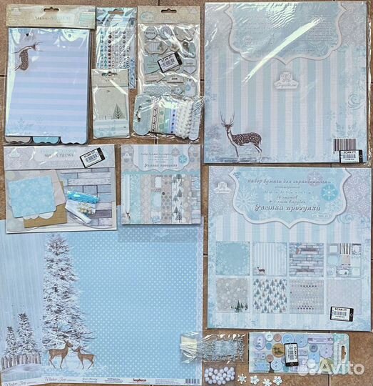 Набор для зимнего альбома. Скрапбукинг