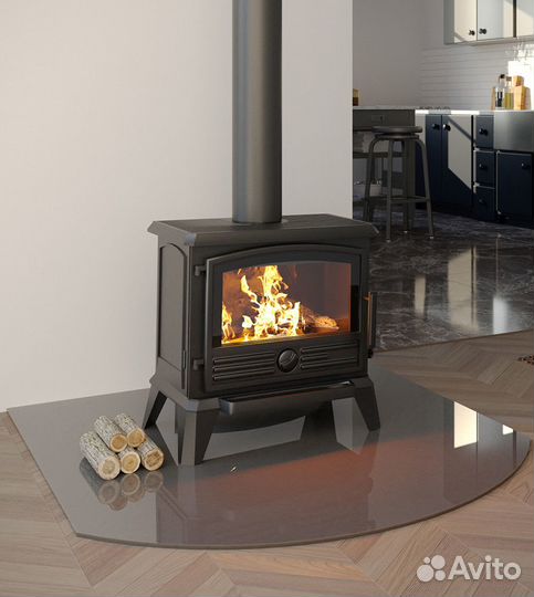 Печь-камин everest F8 Эверест