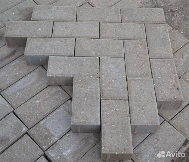 Тротуарная плитка Кирпичик 200х100х60